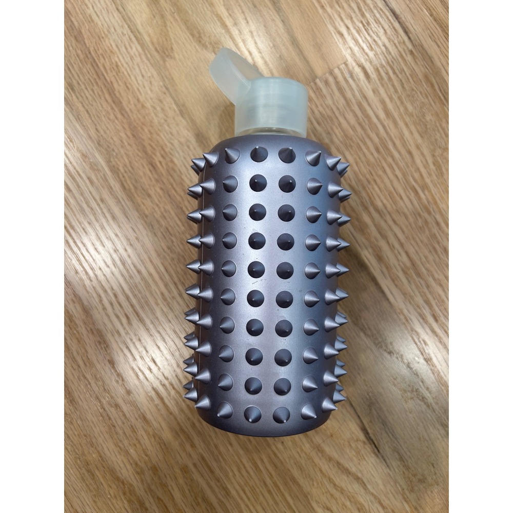 BKR Water‎ Bottle 500ml Spiked Studded Moondust Metallic Purple Grey